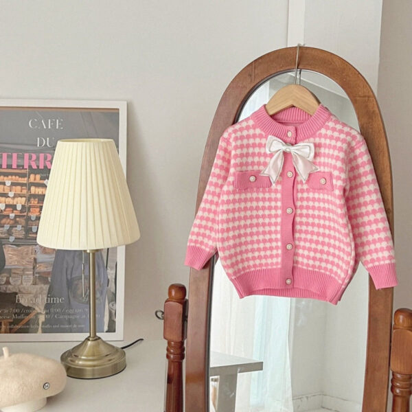 10_ee3ab7a4-3d1a-4333-9b37-93b00bbb8e4b.jpg Knit Cotton Girls' Cardigan & Skirt Set
