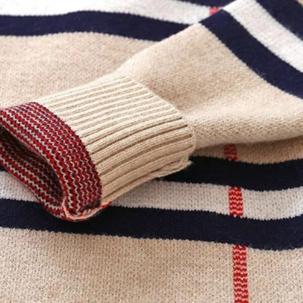 13_4.jpg Boy's Plaid Sweater with Removable Collar