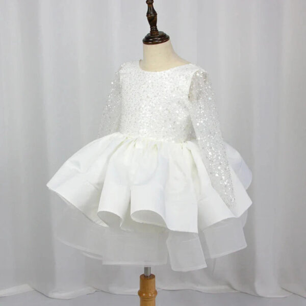 1sfaa.jpg Flower Girls' Festive Soleil Dress with Glitters