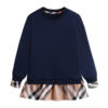 Navy Blue Girls’ Cotton Dress