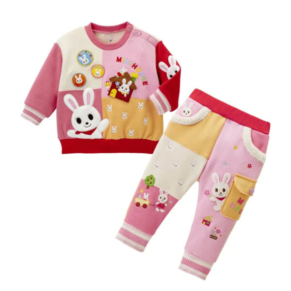 20_2.jpg Bunny Little Girls' Sweatshirt and Sweatpants Set