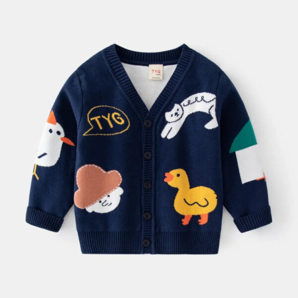 2_3a47d8ea-aab9-4a22-aaac-b6eebdd09d1d.jpg Playful Farm Animal Knit Boys' Cardigan