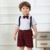 Boys' Set with Suspenders and Bow Tie