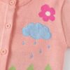 Little Girls' Floral Cardigan in Pink
