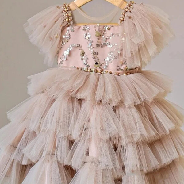 3_2e68c2a6-3469-44c4-ae5a-eb15427a7bd2.jpg Sequin Princess Cake Dress in Beige Pink
