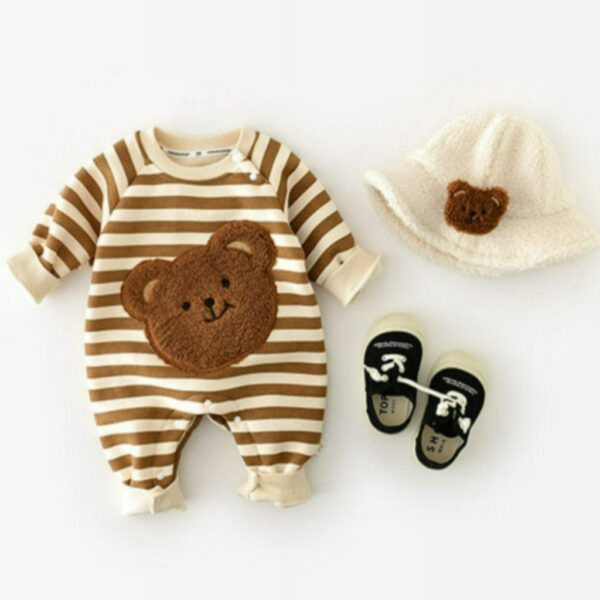 3_9fed2242-764b-42ef-8b7e-afa470c07b92.jpg Cozy Unisex Baby Bear Romper