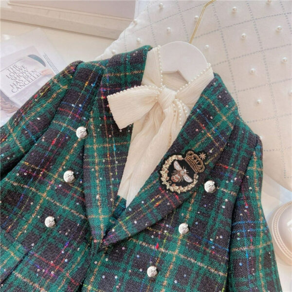 3_f40f4980-ddde-41eb-952a-e515e9ab8fb4.jpg Girls' Classic Jacket & Skort Set in Green