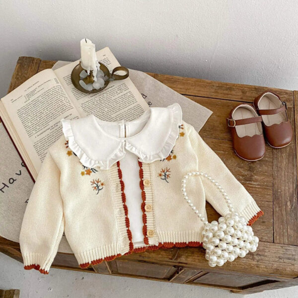 3m-2t_5.jpg Retro Harmony Girls' Cardigan
