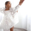 Flower Girl Dress with Butterfly Accents