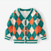 Boy's Argyle Cardigan
