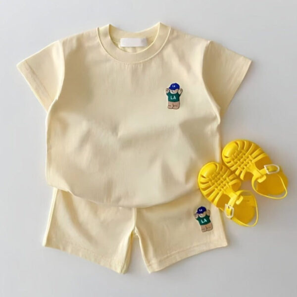 5.remini-enhanced_702485dc-d0d1-4e50-b033-9dba6446221b.jpg LA Bear Shorts & T-Shirt Unisex Matching Set
