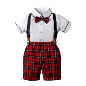 Boys' Set with Suspenders and Bow Tie