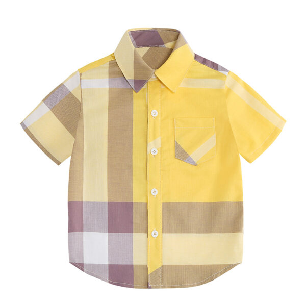 5e400c27_1.jpg Boys' Short Sleeve Classic Plaid Shirt