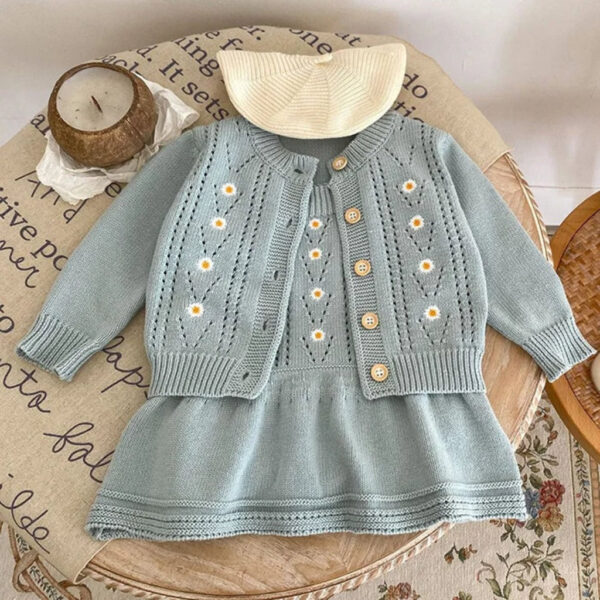 6_6e94e259-da2b-46d9-99fb-1936a6279f68.jpg 2-Piece Daisy Girl Knit Dress & Cardigan Set