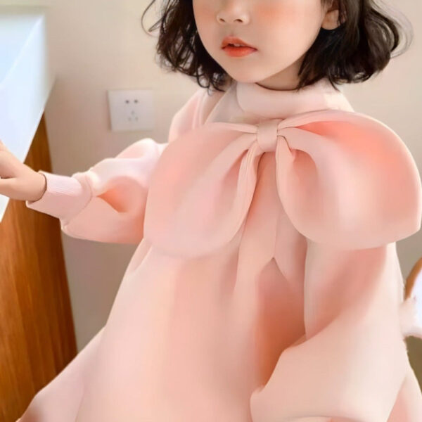 7.remini-enhanced_6d286bdb-43ce-46da-9850-cabb9fb5a78f.jpg Pastel Pink Long Sleeve Girls' Dress