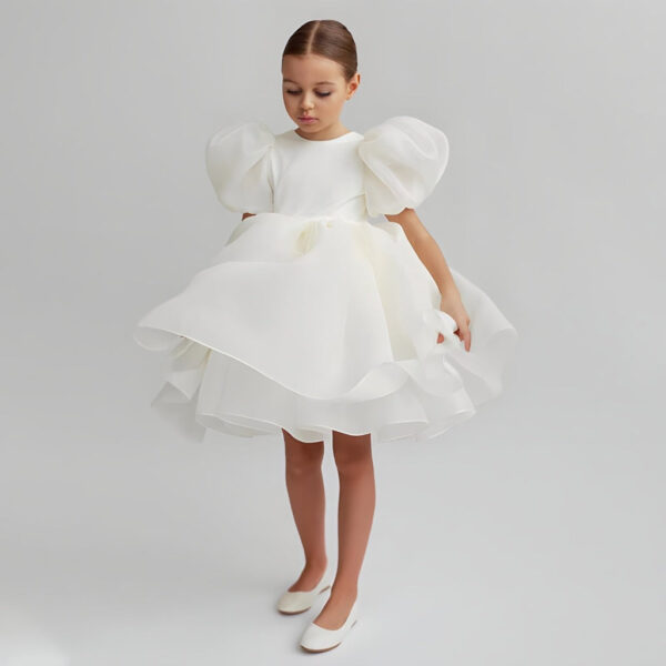 7056a5ddd5e54ce6be58225e27075f5c.remini-enhanced.jpg Satin Tulle Flower Girls' Dress