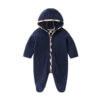 Baby Zipper Hooded Jumpsuit