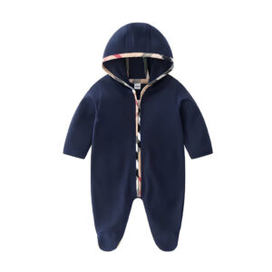 Baby Zipper Hooded Jumpsuit