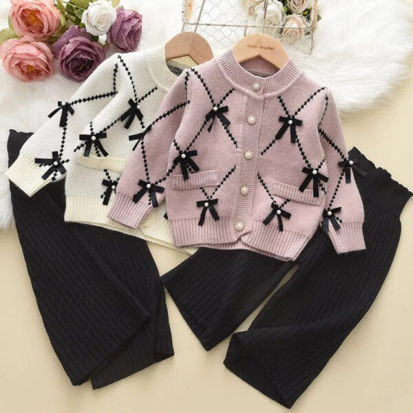 9071b943-a206-4025-8939-d8ada37b1555.jpg Knit Cotton Girls' Set with Pearls