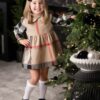 Beige Dreamer Girls' Dress