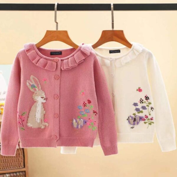 EASTERJACKET_1.jpg Knit Girls' Bunny Cardigan
