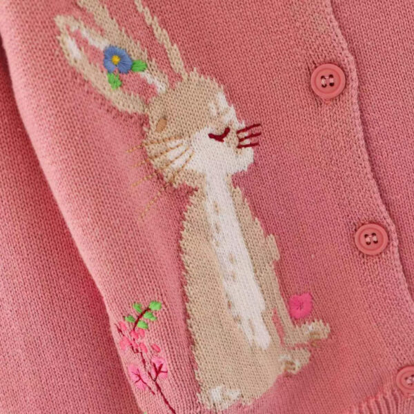 EASTERJACKET_5.jpg Knit Girls' Bunny Cardigan