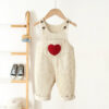 Heart Corduroy Unisex Jumpsuit