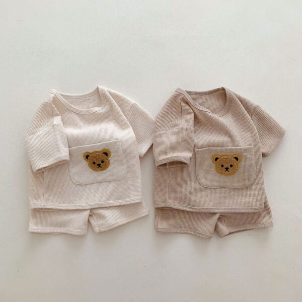 bearpocketset_4.jpg Baby And Toddler 2-Piece Soft Cotton Bear Set