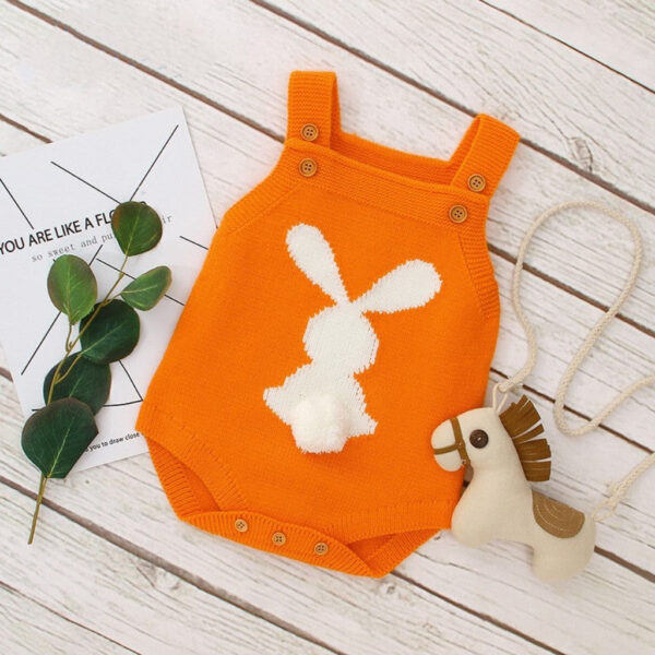Knit Baby and Toddler Rabbit Bodysuit