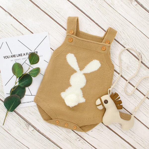 Knit Baby and Toddler Rabbit Bodysuit