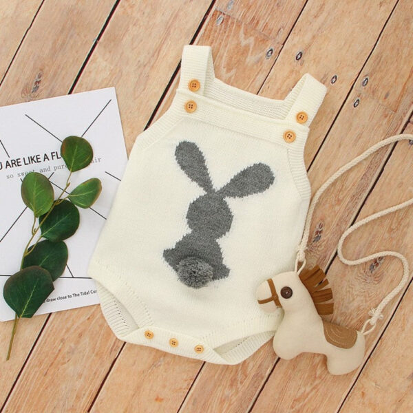 Knit Baby and Toddler Rabbit Bodysuit