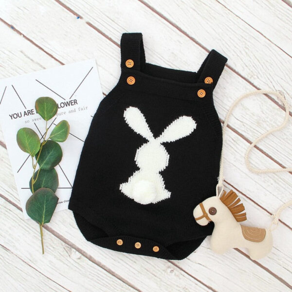 Knit Baby and Toddler Rabbit Bodysuit
