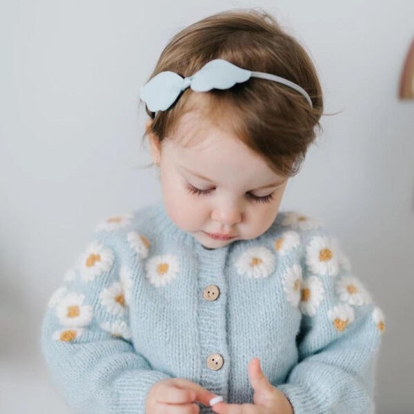 daisycardigan_5.jpg Daisy Little Girls' Knitted Cardigan