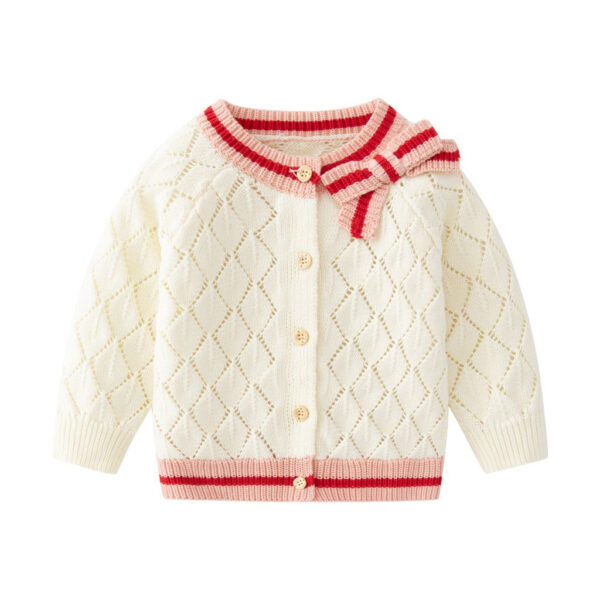 schoolgirlset_3.jpg Knit Cotton Toddler Cardigan & Skirt Set