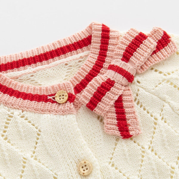 schoolgirlset_5.jpg Knit Cotton Toddler Cardigan & Skirt Set