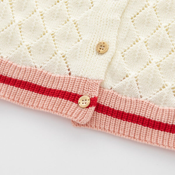 schoolgirlset_7.jpg Knit Cotton Toddler Cardigan & Skirt Set
