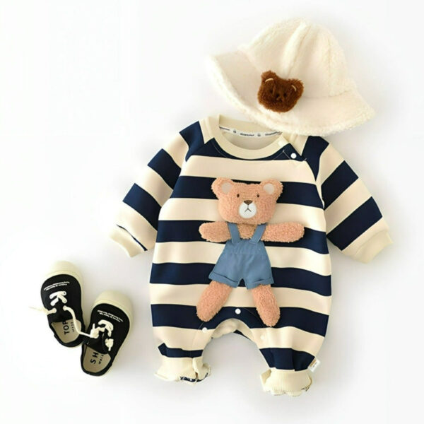 undefined_1.jpg Cozy Unisex Baby Bear Romper